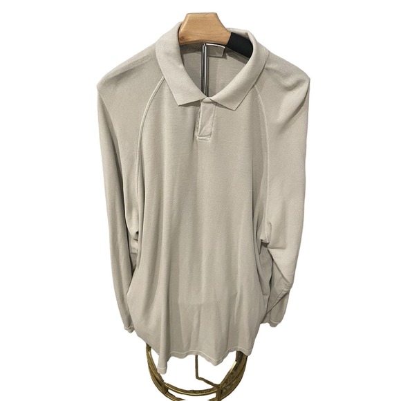 Vintage Columbia Outdoor Long Sleeve Shirt W/‎ Button Cream Colored XXL #105 - Picture 1 of 3